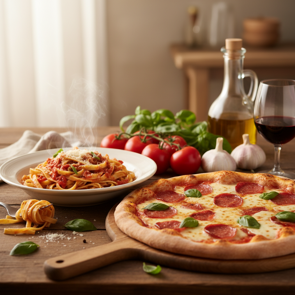 Genieten van heerlijke italiaanse gerechten